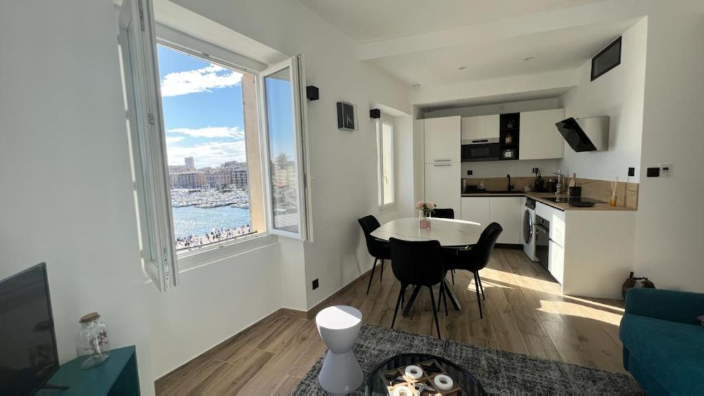 Face Au Vieux Port Vue 180 De Notre Dame Au Panier Apartment Marseille Ngoại thất bức ảnh